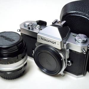 Nikon Nikomat FT2 銀色機身 + Nikon Nikkor-S.C Auto 50mm f1.4 Lens