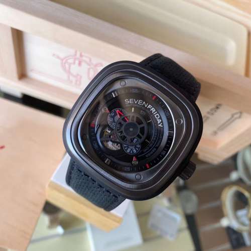 Sevenfriday 七個星期五 P3/01 手錶 原裝進口 機械機芯、藍光玻璃、進口小牛皮帶、...