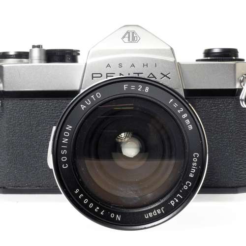 Asahi Pentax SL 35mm SLR Film Camera w/ Cosinon Auto 28mm f2.8 Lens #0035