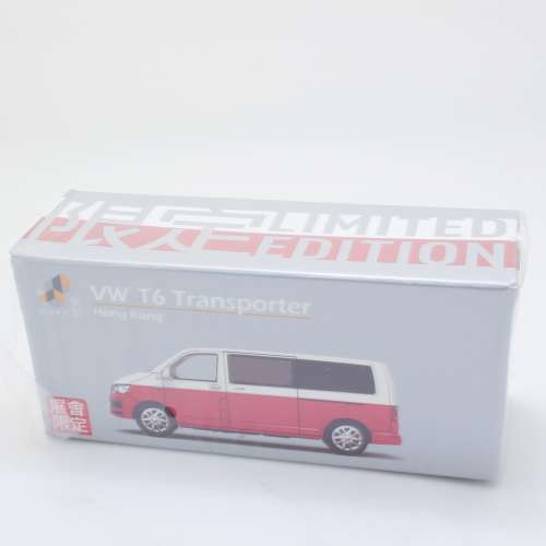 微影 展會限定 福士 Volkswagen VW T6 Transporter 貨Van (紅白)
