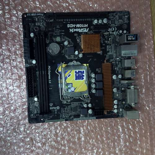 二手 ASROCK H110M-HDS R3.0 H110 DDR4 LGA1151 MATX MB