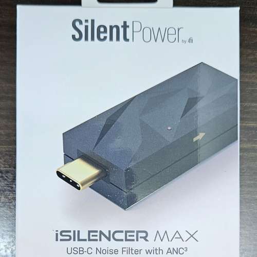 幾乎全新 iFi audio iSilencer MAX（USB-C to USB-C）信號消噪器 最高支援 100W 輸...
