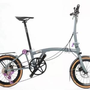 2025 鋁合金款 RUHM PRO D (PRO 2) 7速 碟剎 碳纖維座管 16吋349 折叠車 送前後蛙燈...