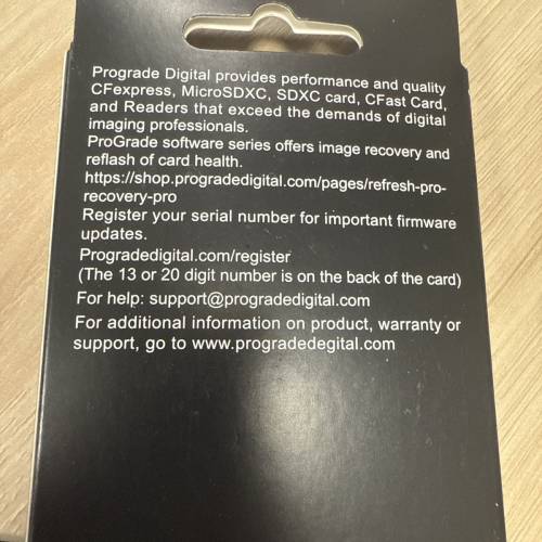 PROGRADE DIGITAL CFEXPRESS 2.0 TYPE B GOLD 1700 記憶卡 - 256gb 行貨