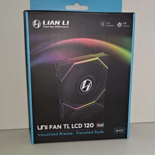 （全新未開封）Lian Li 聯力 Uni Fan TL LCD 120mm 電腦機箱風扇（正向扇葉）