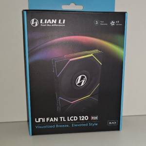 （全新未開封）Lian Li 聯力 Uni Fan TL LCD 120mm 電腦機箱風扇（正向扇葉）