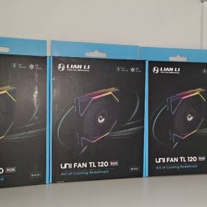 （3把全新未開封）Lian Li 聯力 Uni Fan TL 120mm 電腦機箱風扇（正向扇葉）