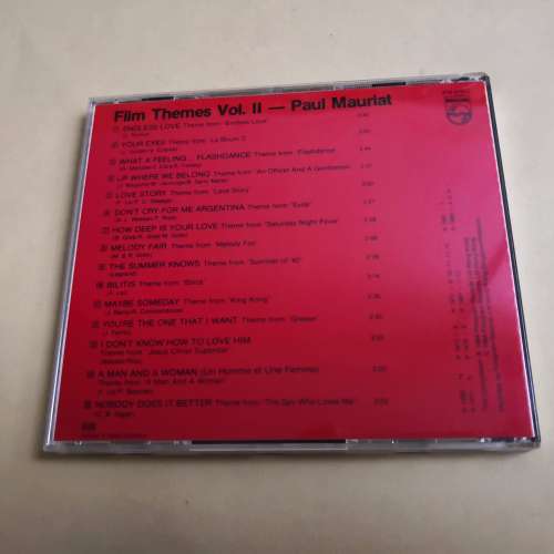 Paul mauriat Film Themes Vol. 2 德版銀圈