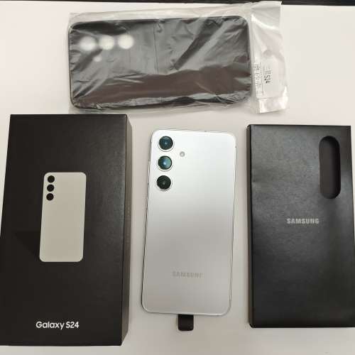 512GB,可當新機,香港行貨,雲石灰色Samsung s24 dual 雙卡 5G, 有盒全套齊