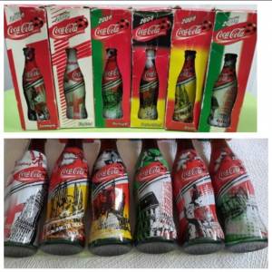 全新可口可樂2024年足球紀念樽擺設New coca cola football decoration souvenir bo...
