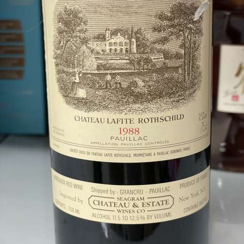 老年份特價! 1988 大拉菲 Lafite Rothschild 現貨$3800 品相如圖