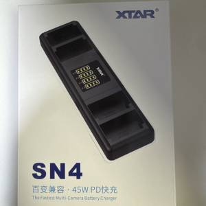 (包順豐) XTAR45W SN4  SN4-KT PD快充 Camera Battery 相機叉電器  麥克斯達相機電...
