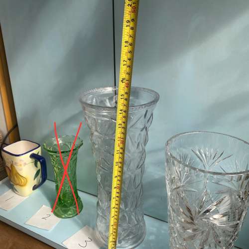 各款花樽（有玻璃水晶瓷器）