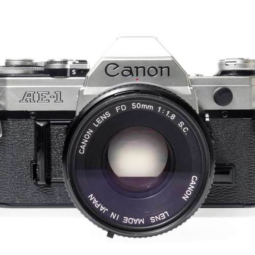 Canon AE-1 35mm SLR Film Camera w/ FD 50mm f1.8 S.C. Lens #5257
