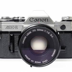 Canon AE-1 35mm SLR Film Camera w/ FD 50mm f1.8 S.C. Lens #5257