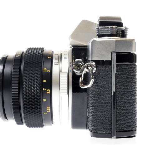 Olympus OM-1 SLR 35mm Film Camera w/ Zuiko MC Auto-Macro 50mm f3.5 Lens #4668