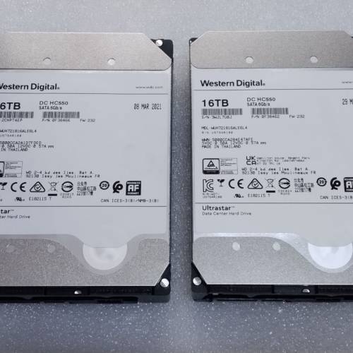 WD HC550 16TB Ultrastar 企業版 硬碟