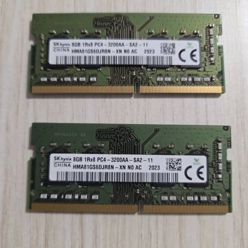 SKhynix 8GB  PC4 -3200只可2條出售