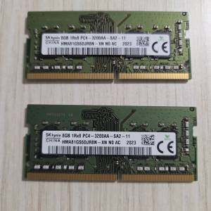 SKhynix 8GB  PC4 -3200只可2條出售