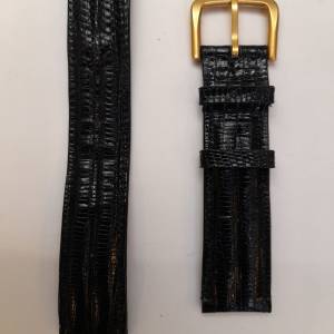 ( 全球唯一全新貨品 ) Vintage Seiko 20mm Genuine Lizard Strap w/ Dual Ridges P...