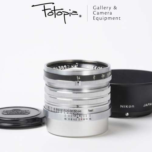 || Nippon Kogaku Nikkor-S.C 50mm F1.4 LTM with hood (black rim version) ||