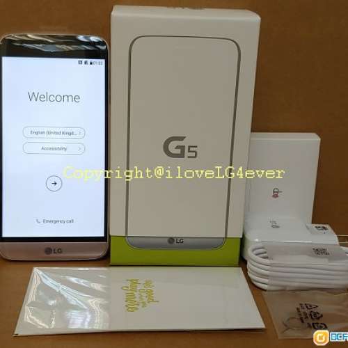 全新原裝水貨國際版LG G5 H860 32GB Dual雙卡雙待,4GB RAM,可換電旗艦,超廣角,中港...
