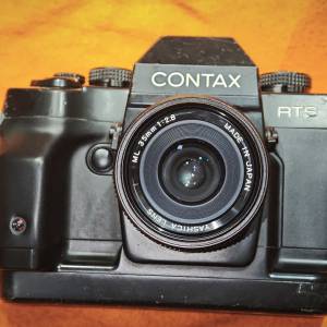 contax RTS III 康泰時 RTS3 80% 過片正常 冇漏液 視窗清晰 + yashica 35/2.8 CY  ...