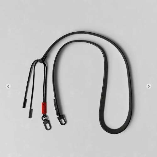 Topologie   黑色真皮 相機帶 手機繩 肩帶