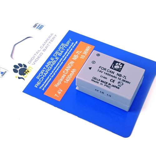 NB-7L 電池 for Canon PowerShot G10, G11, G12, SX30
