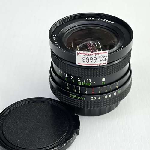 95% New  Rolleinar-MC 28mm f2.8 手動鏡頭, 深水埗門市可購買