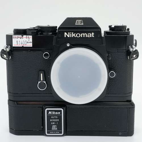 98% New Nikomat	EL 連Auto Winder AW-1 菲林相機, 深水埗門市可購買