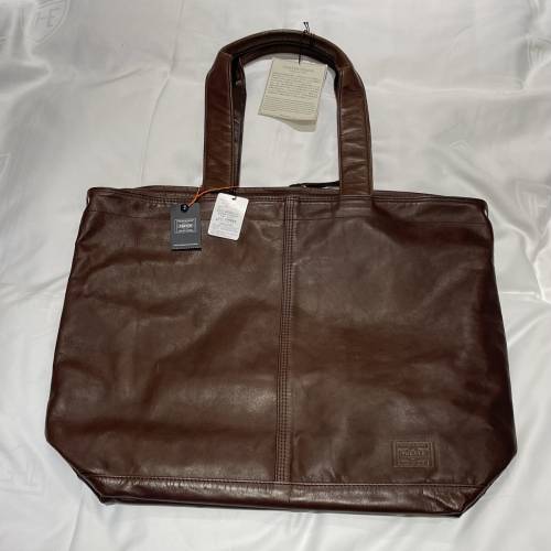 全新Porter有吊牌有塵袋 「PORTER FRANK」馬皮Tote bag