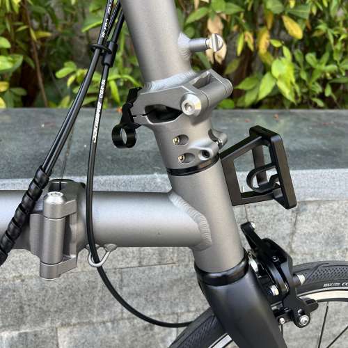 2025 最新款超輕版 ACEOFFIX C5 5速/7速 啞黑色碳前叉鋁合金折叠車 送前後蛙燈叮叮