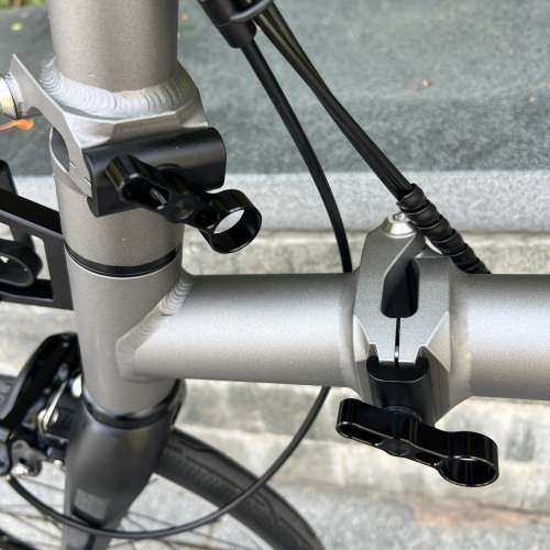 2025 最新款超輕版 ACEOFFIX C5 5速/7速 啞黑色碳前叉鋁合金折叠車 送前後蛙燈叮叮