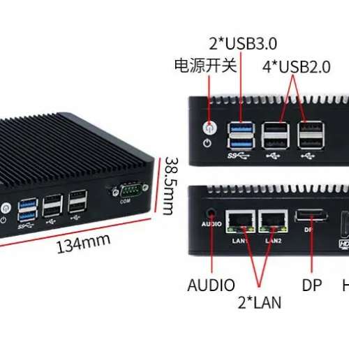 N5 intel J3160 雙網口 工控機 x86 軟路由 迷你主機 minipc router