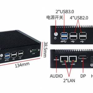 N5 intel J3160 雙網口 工控機 x86 軟路由 迷你主機 minipc router