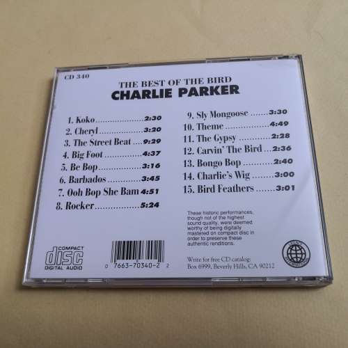 CHARLIE PARKER - THE BEST OF THE BIRD 美版