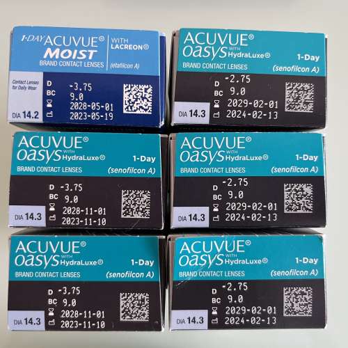 Acuvue Oasys & Acuvue 1-Day Moist