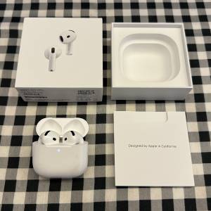 新款 2024 Apple AirPods 4 ANC 耳機 行貨 99%新 非常少用和新淨 原廠保養到2025年...