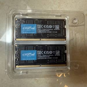 Crucial 32GB DDR5 SODIMM x2 (TOTAL 64GB)