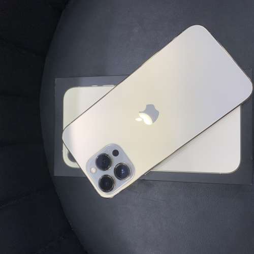 99%New iPhone 13 Pro Max 128GB 金色 香港行貨 電池91% 全套有盒有配件 自用首選超值