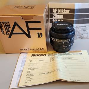 Nikon AF Nikkor 28mm f/2.8D 尼康自動對焦28mm廣角鏡頭