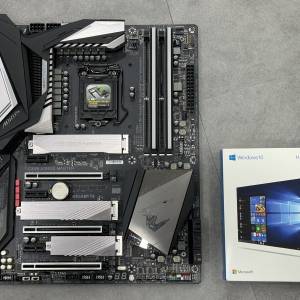 AORUS 16g 3733 + Z390 AORUS MASTER + 正版盒裝Windows
