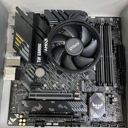 华硕B550m plus重炮手 主板 +R5-5600G