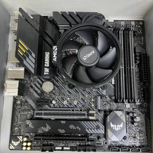 华硕B550m plus重炮手 主板 +R5-5600G