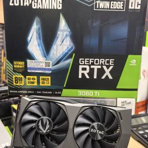 ZOTAC RTX 3060Ti 兩風扇 顯示卡 ITX 最fit 門市另有 5090 5080 5070 4090 4080 40...