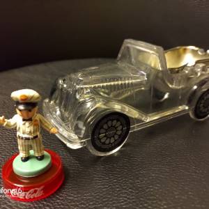 Vintage rare antique old time car ashtray 1970s 古董老爺車透明稀有款煙灰缸