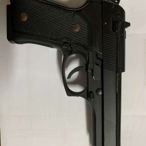 兒童半塑膠手動金屬玩具槍 m9
