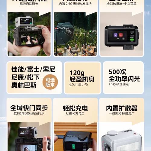 GODOX 神牛iT30pro 二合一閃光燈（引閃器+閃光燈合二為一）