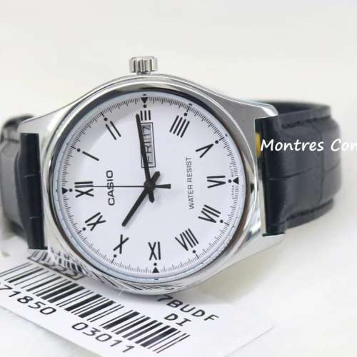Montres Company 香港註冊公司(32年老店) 卡西歐 CASIO 情侶錶 情侶裝 黑色皮革錶...